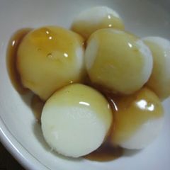 Rice Flour Mitarashi Dango A picture of Rice Flour Mitarashi Dango.