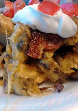 A picture of Swag-A-Licous N Bomb-Diggity Baked potato Triangles.