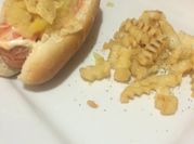 A picture of turkey hotdog