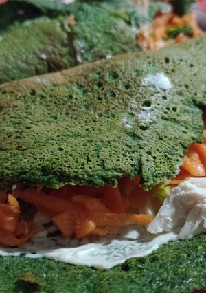 Una foto de Crepes de espinaca🥬
