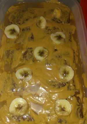 Una foto de Chocotorta de banana