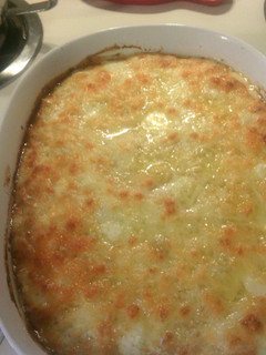 A picture of Baked mac n cheese.