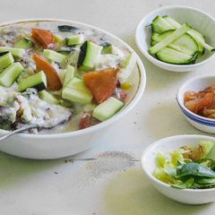 Super grain Blend with curd and veggies A picture of Super grain Blend with curd and veggies.