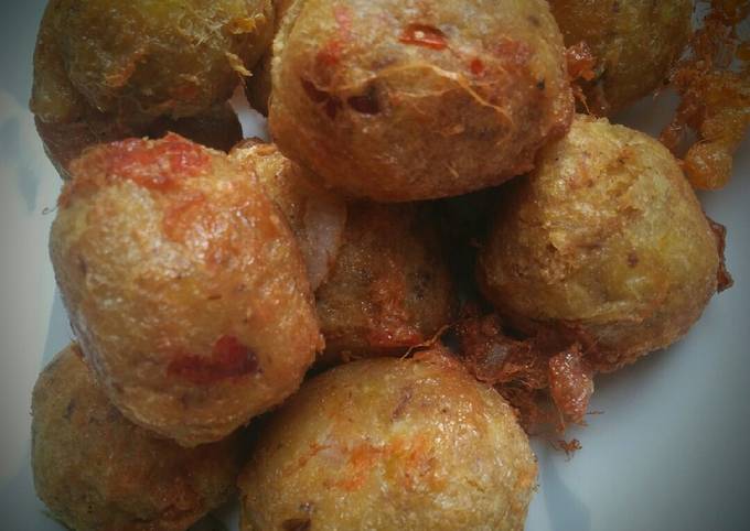 Tuna yam balls