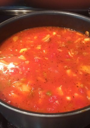 A picture of Spicy Italian Zucchini Soup.