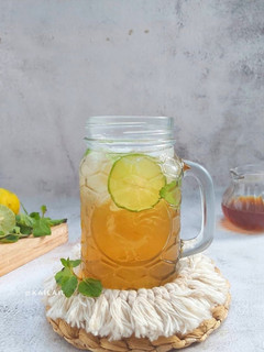 Foto resep Es Teh Lemon Mint