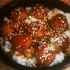 A picture of Sweet & Spicy Pork Meatballs.