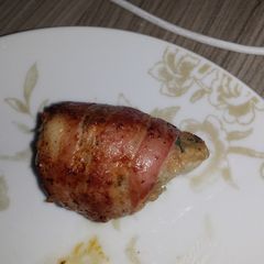 A picture of Pork and bacon bites.