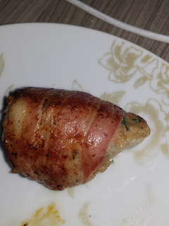 A picture of Pork and bacon bites.
