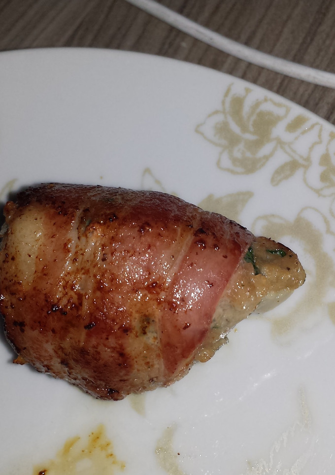 A picture of Pork and bacon bites.