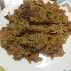 A picture of Jollof Rice.