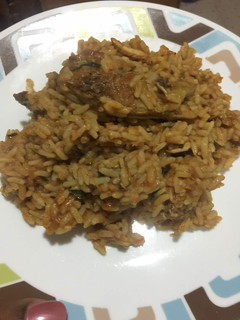 A picture of Jollof Rice.