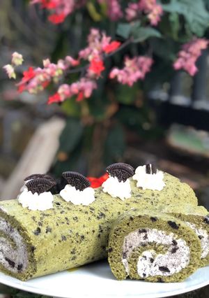 Foto resep Matcha roll cake