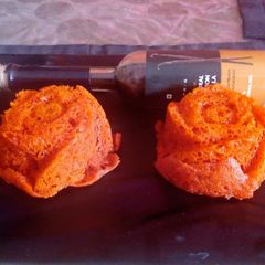 A picture of Red velvet cup cakes.