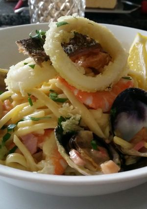 A picture of CARBONARA of the SEA!!!.