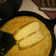A picture of Can't tell it's low fat cornbread.