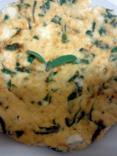 A picture of Amy's Spinach and Feta Cheese Omelette ..