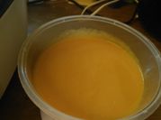 A picture of sweet potato and butternut soup