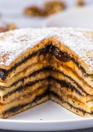 Zdjęcie przepisu Tort naleśnikowy.
