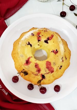 عکسی از دستور کیک آلبالو🍒
