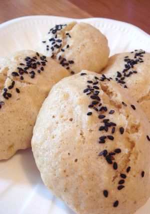 A picture of Brown Rice Bun-like Miso Steamed Bread.
