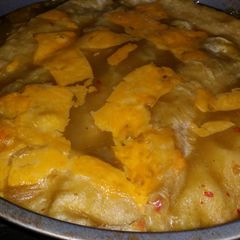 A picture of Iz's Summer Squash Enchiladas.
