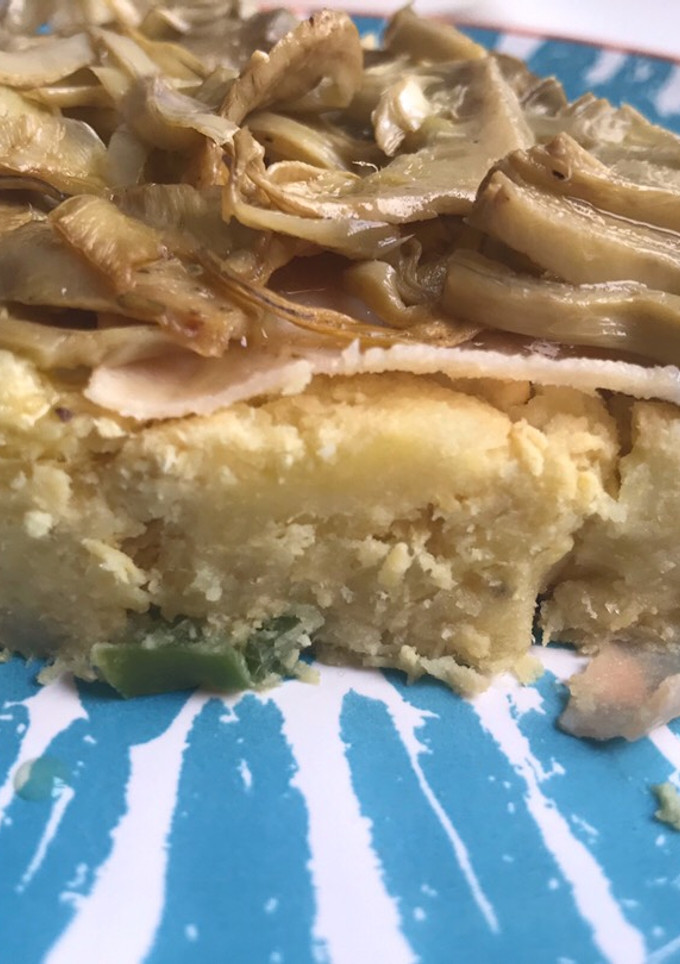 Una foto de Pastel de pollo desmenuzado