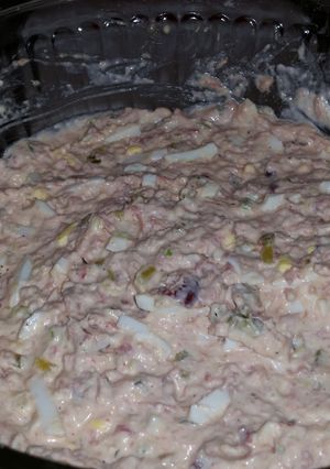 A picture of Ham salad.