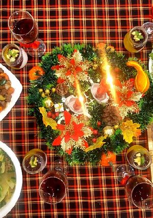 Hình của món Mâm tiệc Giáng sinh.