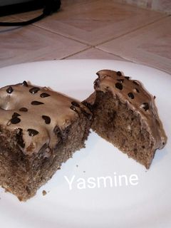 صورة لوصفة كيكة الماء بذوق النيسكافي خفة ومذاق 👍