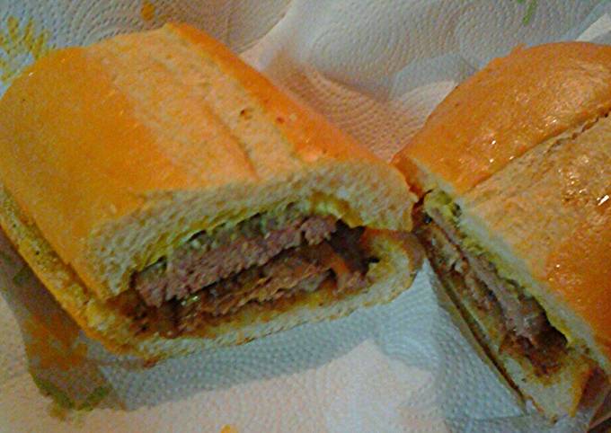 How to Make Homemade Lamb and beef on Cuban bread