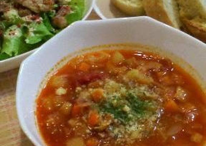 Recipe of Speedy Veggie-packed Minestrone