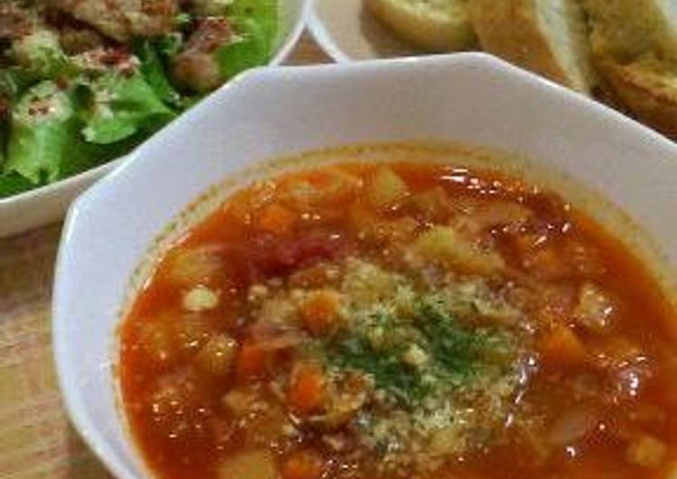 Tasty And Delicious of Veggie-packed Minestrone