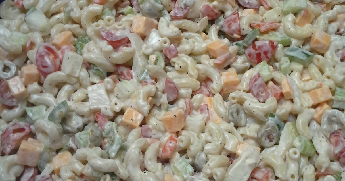 Creole Macaroni Salad with Garlic Buttermilk Dressing Recipe by Wester ...