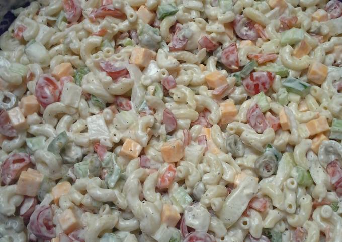 Simple Way to Make Favorite Creole Macaroni Salad with Garlic Buttermilk Dressing
