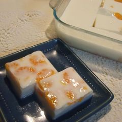 A picture of Milk Jelly (Almond Tofu) - Our Family Recipe.