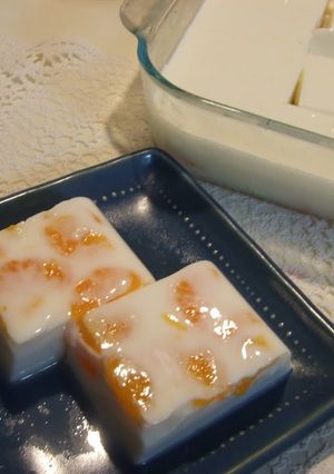 A picture of Milk Jelly (Almond Tofu) - Our Family Recipe.