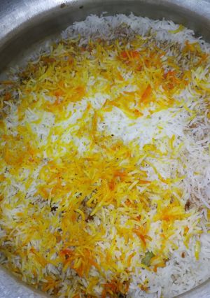 A picture of Beef biryani.
