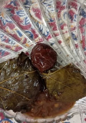 عکسی از دستور دلمه برگ مو
