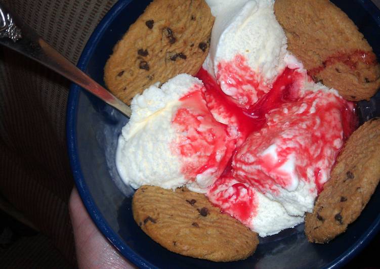 How to Make Super Quick Homemade cookies and ice cream