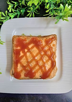 A picture of Aloo tikki sandwich.