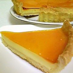 A picture of Easy Jiggly Custard Pudding Tart.