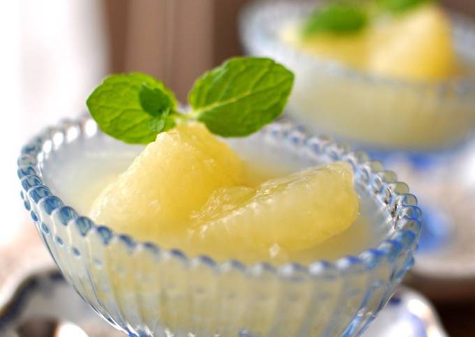 Recipe of Thomas Keller Agar, Honey and Grapefruit Jello