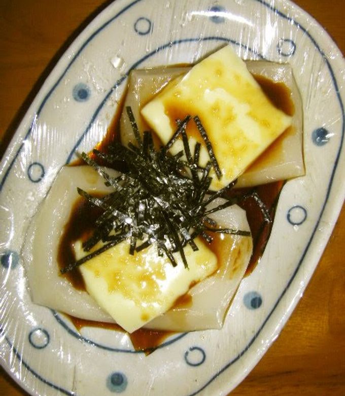 A picture of Cheese Mochi in the Microwave.