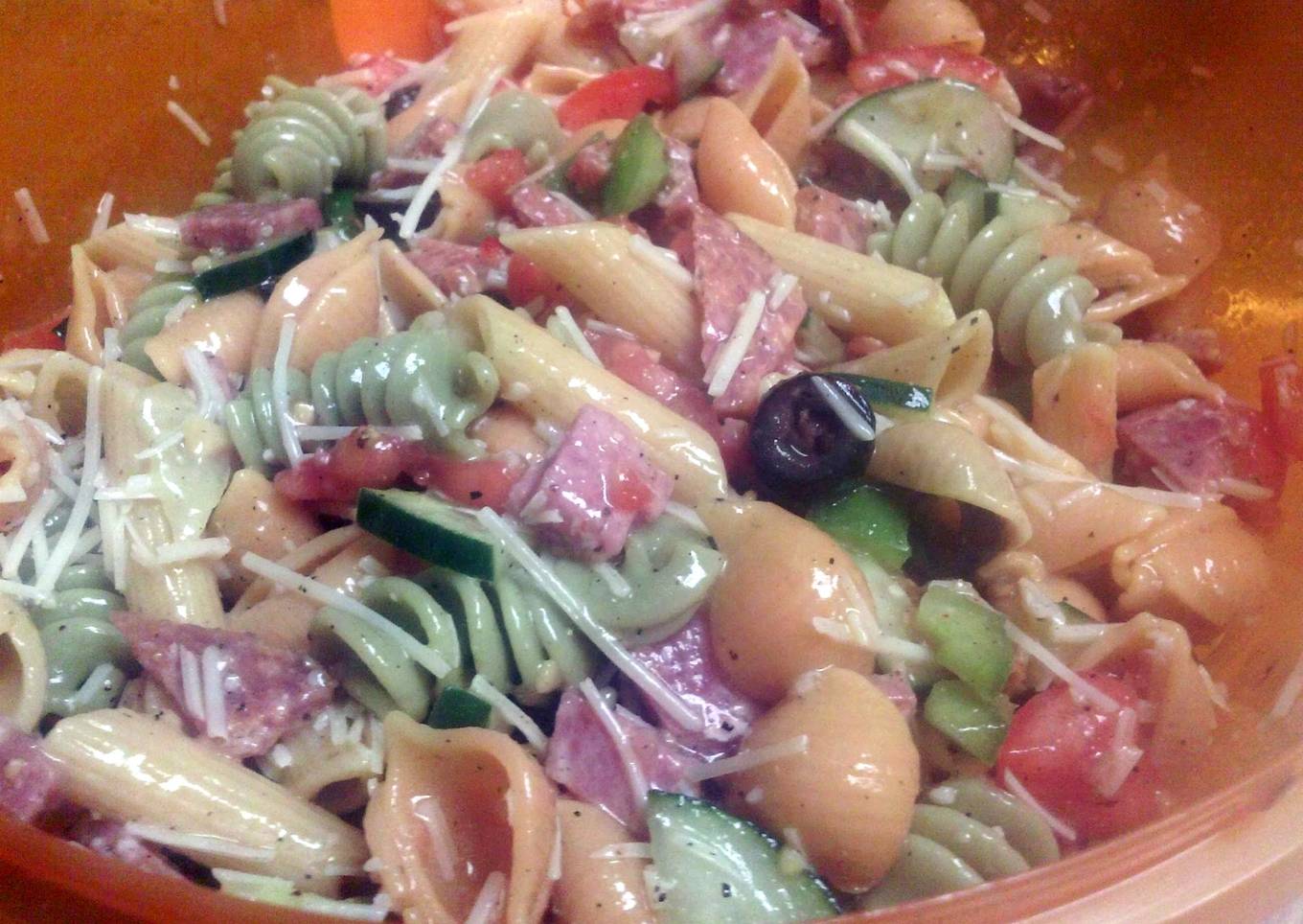 From Italian pasta salad