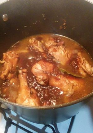 A picture of Chicken Adobo.
