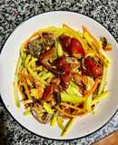 Gỏi Ba Khía Trộn Xoài, Cà Rốt