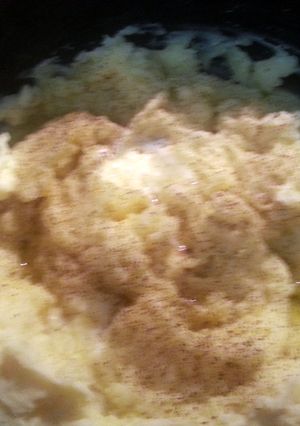 A picture of Sour cream mashed potatoes.