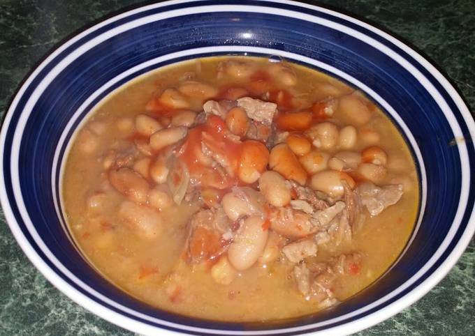 Easiest Way to Make Any-night-of-the-week &#34;Hot&#34; Ham and Pinto Beans