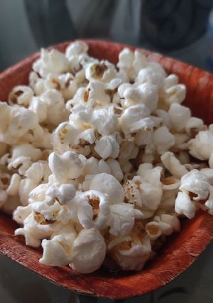 Una foto de Crispetas o maíz pira en olla